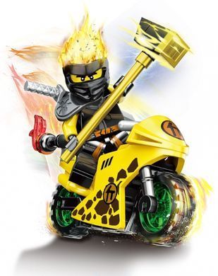 Набор фигурок человечков ниндзяго на мотоциклах 8шт figures sets Ninjago bike 8pcs 61015