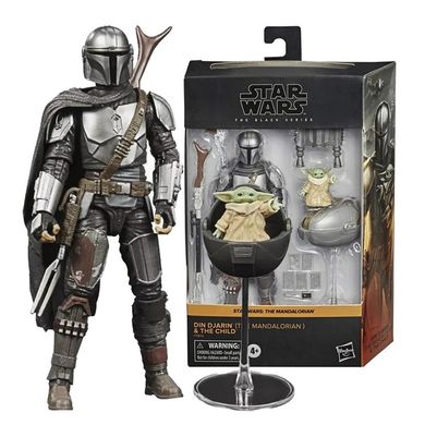 Фігурка Дін Джарін мандалорець і малюк Йода Грогу Action Figure Din Djarin The Mandalorian and The Child Baby Yoda