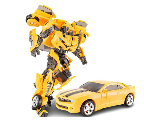 Игрушка Робот-трансформер Бамблби Bumblebee автобот с механическим оружием из Трансформеры: Темная сторона Луны, 18 см - Optimus Prime