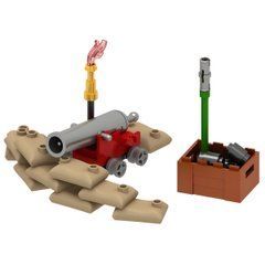 Конструктор Средневековая пушка Medieval Cannon Trench Ship Gun Building Block Toy