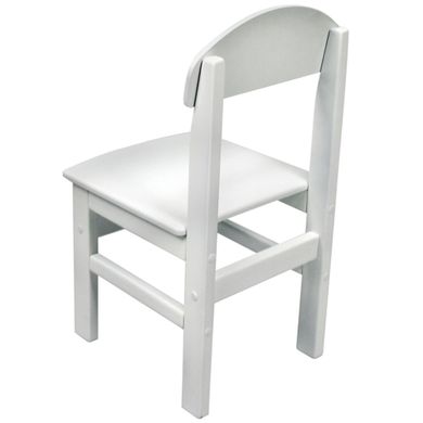 Детский стульчик "Woody" белый (цвет сидения - белый)