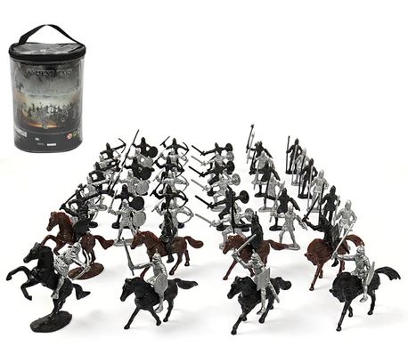 Фигурки в наборе средневековые солдатики и кавалерия 52шт 52 Pcs/Bag Medieval Cavalry War Horse Soldier