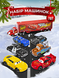 Набор игрушечных металлических машинок Тачки (Cars) с большим трейлером 7 шт. Молния Маквин (McQueen ) Пиксар Дисней Cars Disney Pixar