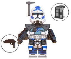 Фігурка П'ятірки Солдат-клон 501-й легіон Зоряні війни figures Fives Clone Trooper 501st Legion Star Wars WM2247