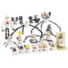 Набор фигурок Скибиди Туалет 18 шт &laquo;Обычный туалет+Великан&raquo; figures sets Skibidi Toilet Boss MOC1371
