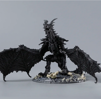 Фигурка дракона Alduin Skyrim The Elder Scrolls V &mdash; коллекционная модель 25 см, подарок геймеру, фигурка из игры