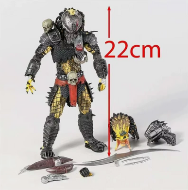 Коллекционная экшн фигурка Ultimate Scarface Predator: Concrete Jungle Хищник 22см с набором аксессуаров action figures