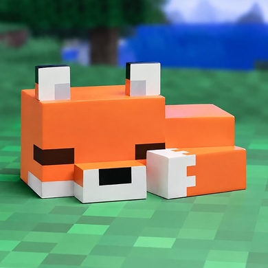 Нічник світильник &laquo;Піксельна Лисиця&raquo; &mdash; дитяча LED 3D лампа, USB Type-C, у стилі Minecraft