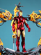 Коллекционная экшн-фигурка "Железный человек 2 с порталом". Статуэтка Marvel MK4 Iron Man Portal , 18см