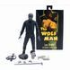 Коллекционная экшн-фигурка оборотня Ларри Телбот / Larry Talbot The Wolf Man (Человек-волк) Universal Monsters Ultimate Black & White Action Figure 18 см с аксессуарами