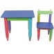 Дитячий набір "Олівчики" 60х40 столик та стільчик 1шт (колір стільниці - синій)