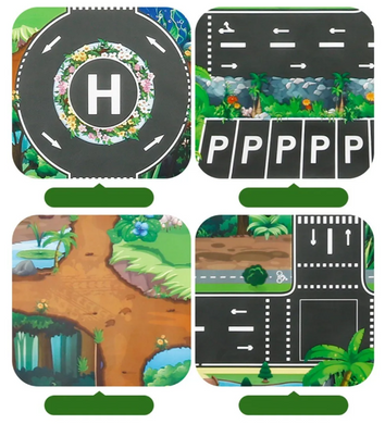 Ігровий килимок &laquo;Місто та дороги&raquo; 130&times;100 см / Play Mat City Road Map &ndash; великий килимок для ігор