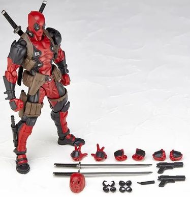 Фигурка Дэдпул 16см коллекционная с набором аксессуаров action figures Deadpool 16cm collectible figurine with a set of accessories