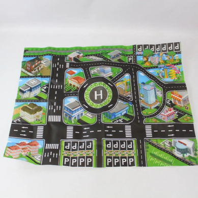 Ігровий килимок &laquo;Місто та дороги&raquo; 130&times;100 см / Play Mat City Road Map &ndash; великий килимок для ігор