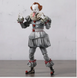 Коллекционная фигурка Пеннивайз / Pennywise IT (It Movie, Stephen King) Ultimate Horror Action Figure 18 см с аксессуарами и сменными головами