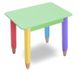 Детский набор "Карандашики" 60х40 столик и стульчик 1шт (цвет столешницы - салатовый)