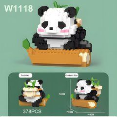 Блочный 3D конструктор из мини блоков Panda "Панда"