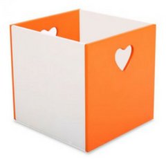 Ящик для игрушек Heart, оранжевый