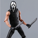 Коллекционная экшн-фигурка Призрачное Лицо из серии фильмов Крик Ghostface Scream Horror Action Figure в тканевом плаще с аксессуарами, 18 см
