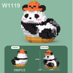 Блочный 3D конструктор из мини блоков Panda "Панда"