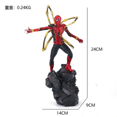 Фигурка Человека-Паука "Железный Паук" 24 см &ndash; Коллекционная модель Marron action figures Iron Spider Man