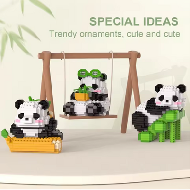 Блоковий 3D конструктор із міні блоків Panda "Панда"