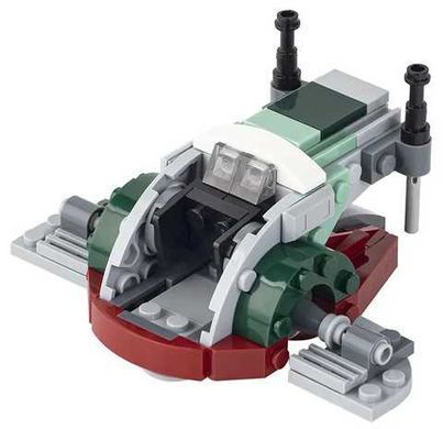 Конструктор транспорт Боба Фетт Раб 1 Звездные войны figures Mini Boba Fett's Slave Star Wars MOC2032