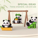 Блоковий 3D конструктор із міні блоків Panda "Панда"