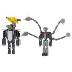 Конструктор Большой бурильщик Скибиди Туалет figures Large Drillman Skibidi Toilet MOC1398