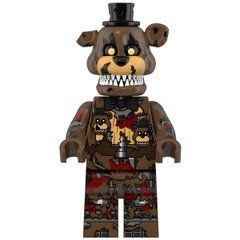 Минифигурка Кошмарный Фредди Пять ночей с Фредди minifigure Nightmare Freddy Fazbear Five Nights at Freddy&rsquo;s WM2634