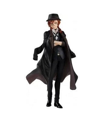 Коллекционная фигурка Bungou Stray Dogs Nakahara Chuuya / Накахара Чуя 18 см &ndash; коллекционная аниме-фигура с подставкой, BSD Figure Anime