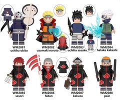 Набор фигурок человечков Наруто Акацуки 8шт figures sets Naruto Akatsuki 8pcs WM6105