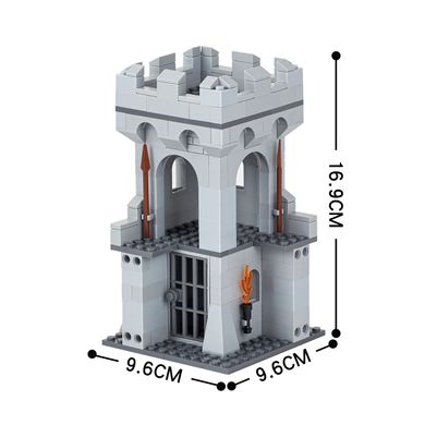 Конструктор Угловая башня серия Средневековье constructor High corner of city wall medieval MOC5001-D