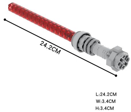 Конструктор Світловий меч колір "червоний" Модель зброї figures Lightsaber Star Wars MOC2070-A