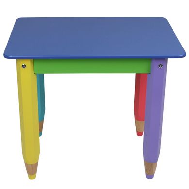 Дитячий столик "Олівчики" 60*40 (колір стільниці - синій)