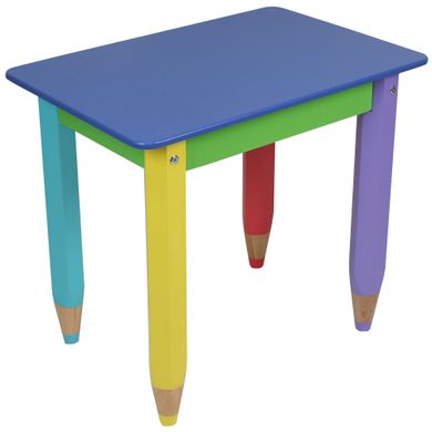 Детский столик "Карандашики" 60*40 (цвет столешницы - синий)