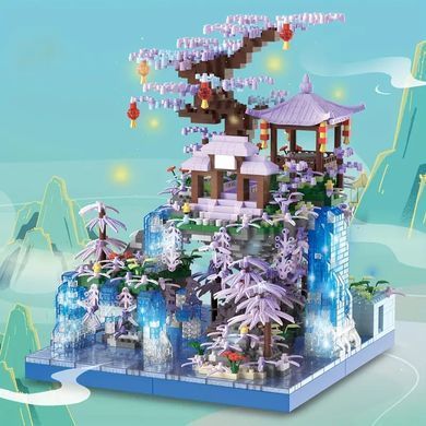 Конструктор 3D Китайский висячий Сад с подсветкой Constructor M2073