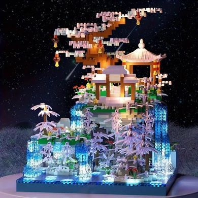 Конструктор 3D Китайский висячий Сад с подсветкой Constructor M2073