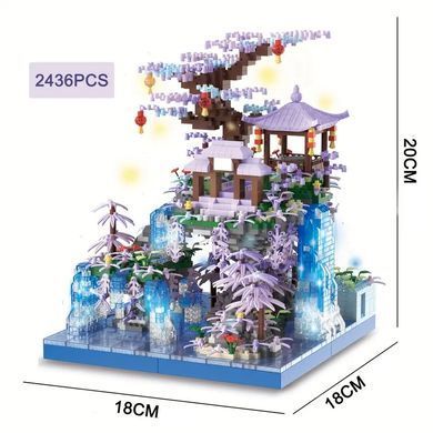 Конструктор 3D Китайский висячий Сад с подсветкой Constructor M2073