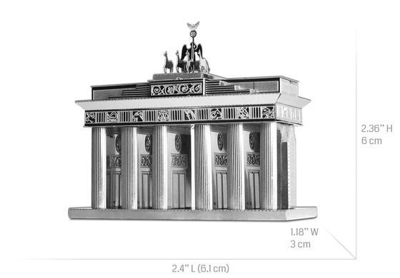 Конструктор-головоломка 3D металлический пазл &laquo;Бранденбургские ворота&raquo; Brandenburg Gate &ndash; сборная модель, 6&times;3&times;6,1 см