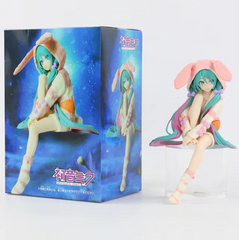 Колекційна аніме фігурка Hatsune Miku Vocaloid &mdash; Bunny Pajama Ver. (Заєчі піжами), FuRyu, 14 см
