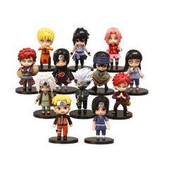 Набор аниме фигурок Naruto 12 шт &ndash; коллекционные мини фигурки персонажей Наруто 6&ndash;8 см