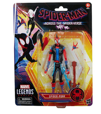 Колекційна фігурка Spider-Punk / Спайдер-Панк &ndash; Marvel Legends Across the Spider-Verse, екшн-фігура з гітарою та змінними аксесуарами, 18 см / Spider-Man Punk Action Figure