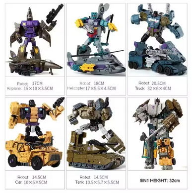 Фигурка робота-трансформера 5в1 Брутикус (Грутикус) Гештальт, Bruticus 32 см