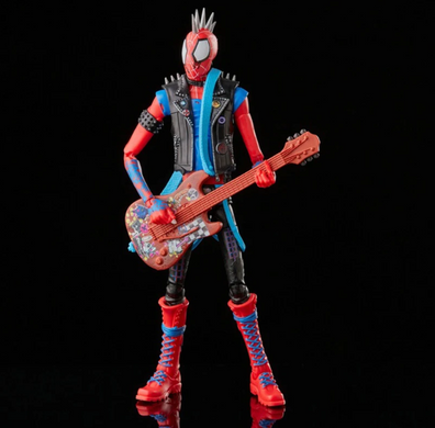 Колекційна фігурка Spider-Punk / Спайдер-Панк &ndash; Marvel Legends Across the Spider-Verse, екшн-фігура з гітарою та змінними аксесуарами, 18 см / Spider-Man Punk Action Figure