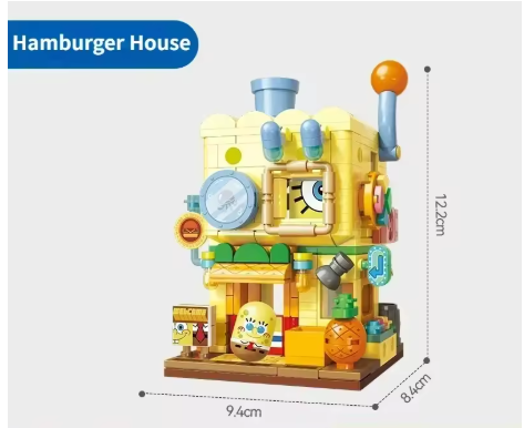 Конструктор Магазин гамбургерів серія Губка Боб Квадратні Штани constructor Spongebob