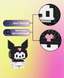 Конструктор 3D з мініблоків "Пікселі BRICKS Куромі Kuromi", 151 деталь