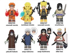 Набор фигурок человечков Наруто Акацуки 8шт figures sets Naruto Akatsuki 8pcs WM6108