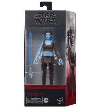 Колекційна фігурка Aayla Secura Star Wars &mdash; рухома екшн-фігурка джедая із світловим мечем, 15 см