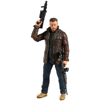 Фигурка NECA Terminator Dark Fate T-800 Коллекционная экшн-фигура Терминатор Арнольд Шварценеггер 18 см с аксессуарами